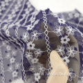 Soft 100% Polyester Woven Flower Tulle Embroidery Fabric